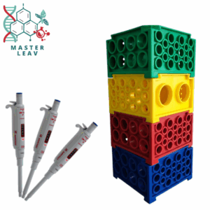 Gradilla Multicolor para Tubos – PP, 12x8, Ø 4-30 mm