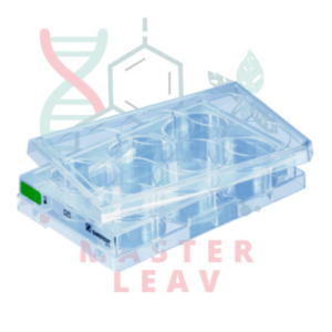 Placa de cultivo celular 6 pocillos fondo plano superficie Suspensión TC Tested